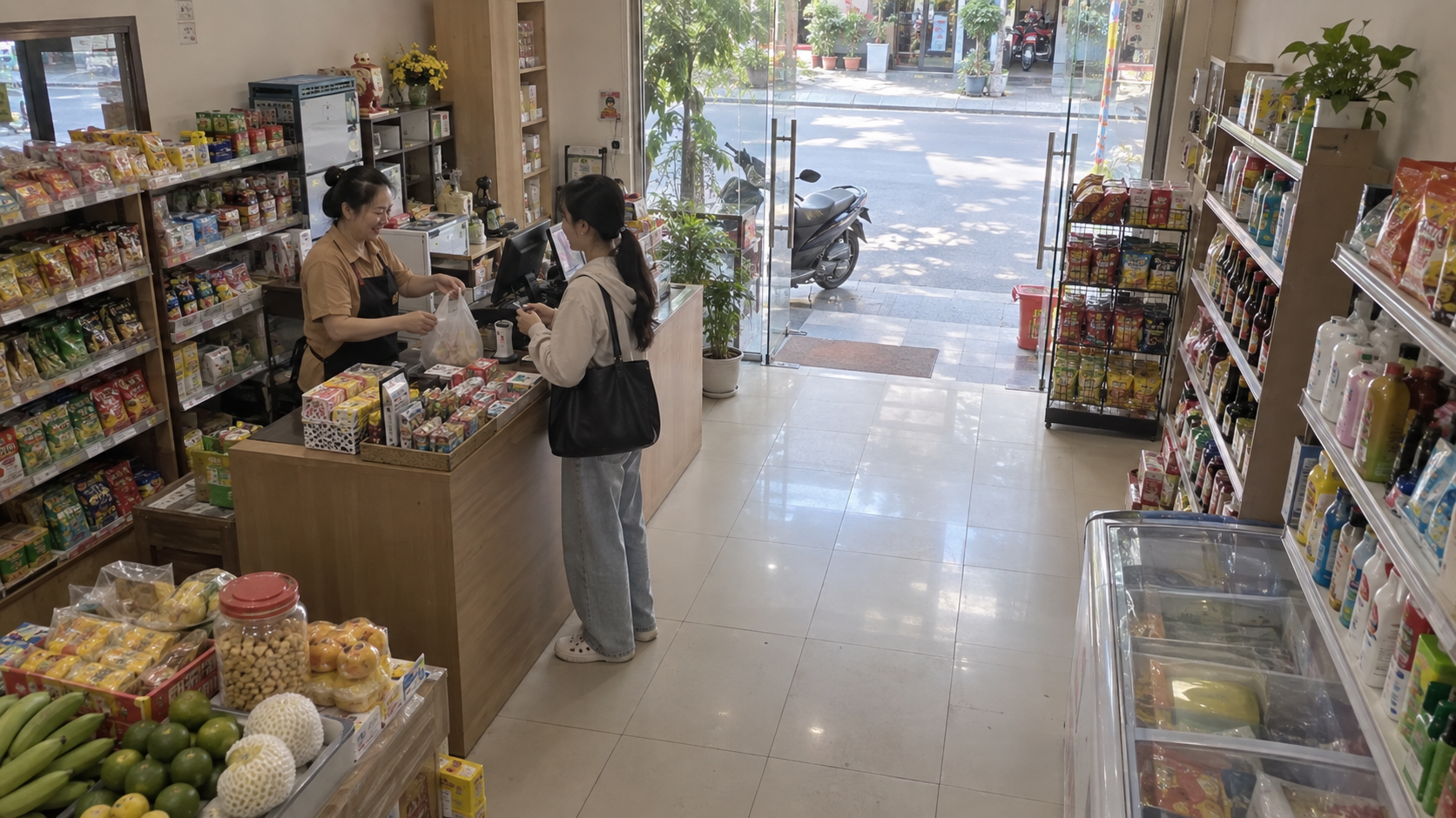Quan sát quầy & cửa hàng